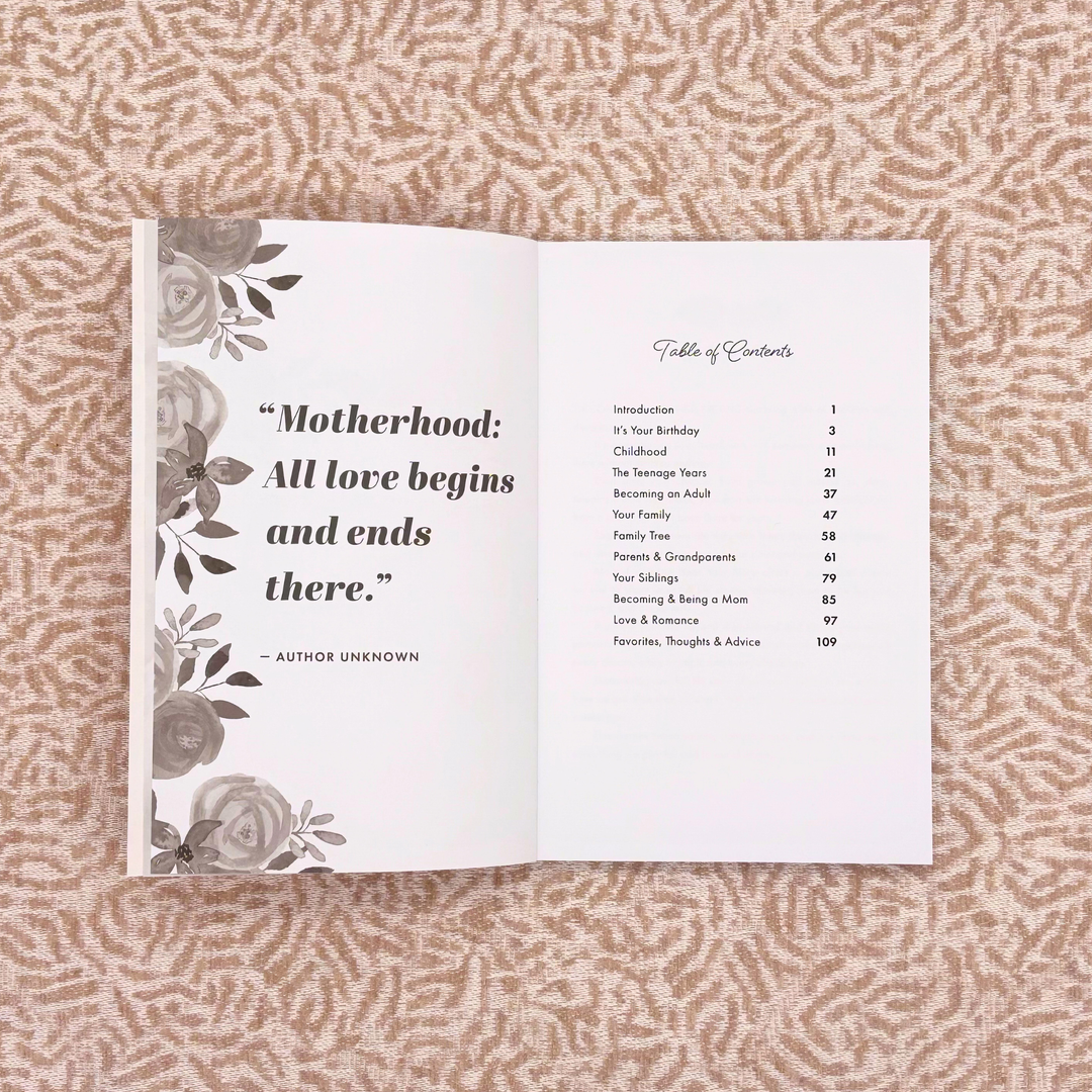 Mamá, quiero escuchar tu historia: ¡el regalo que le encantará a tu mamá!