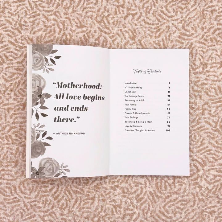 Mamá, quiero escuchar tu historia: ¡el regalo que le encantará a tu mamá!